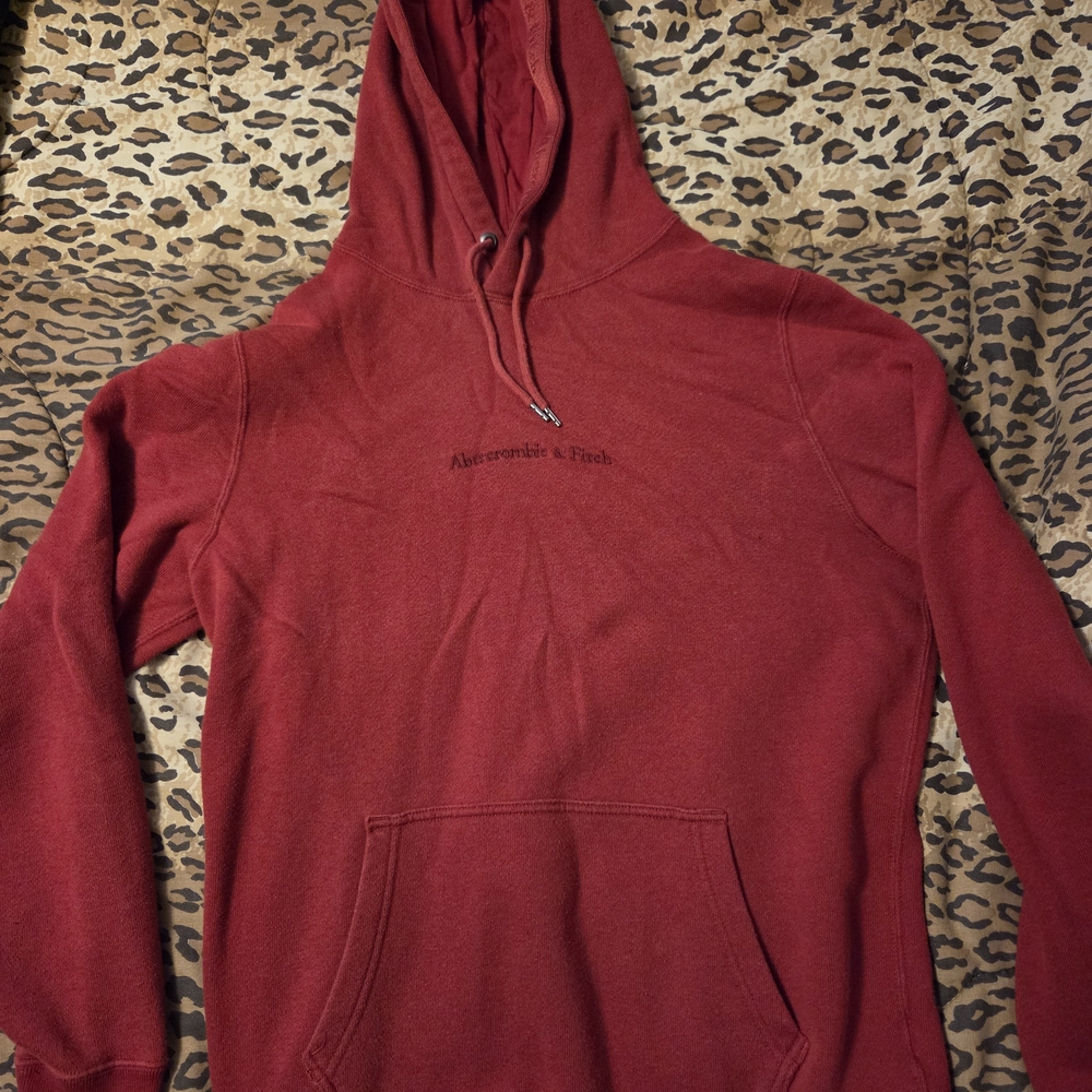 Abercrombie & Fitch Maroon/Red Hoodie